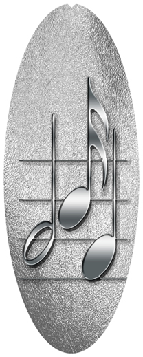 DNSA18-382 Music Notes Silver